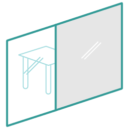 Switchable glass icon